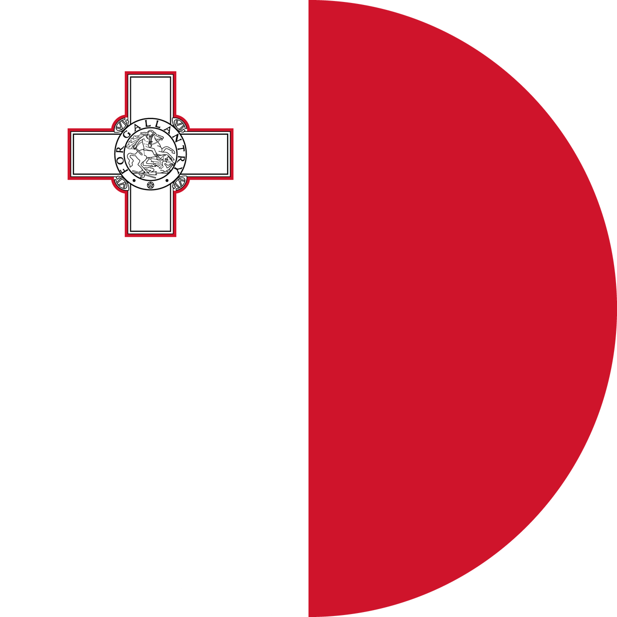 Malta Flag Round Icon