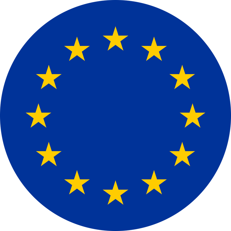 Round Flag of the European Union EU